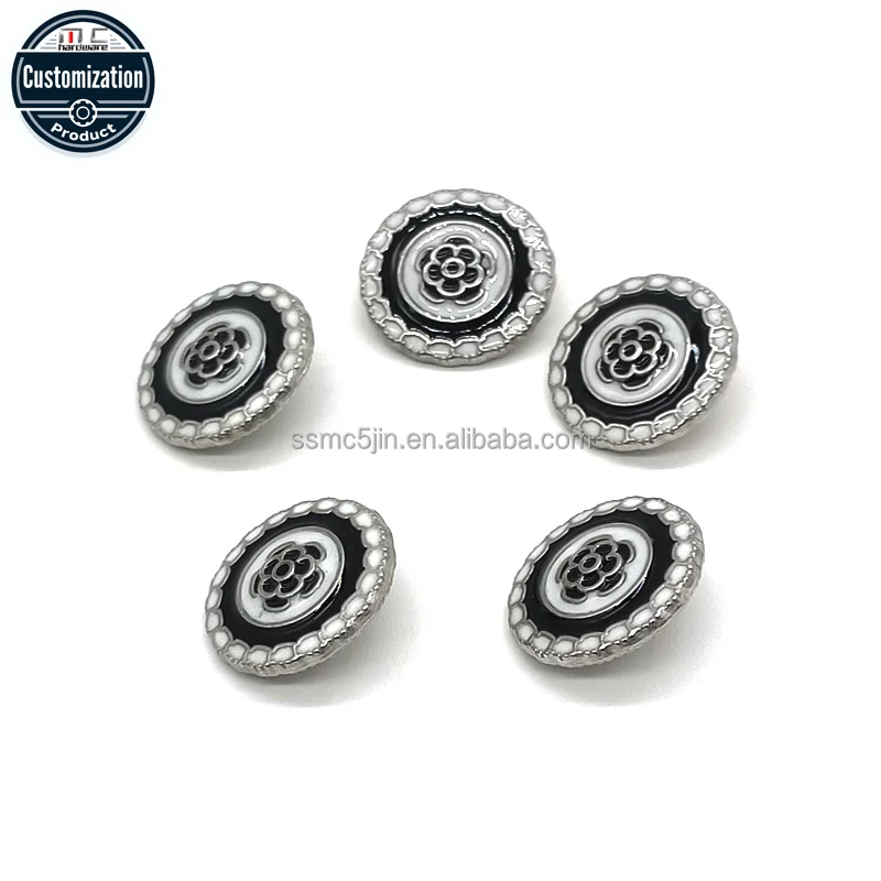 Wholesale Flatback Metal Wool Coat Button Heart Drop Glue Shirt Hand Sewing with Plating Technique Style Shank