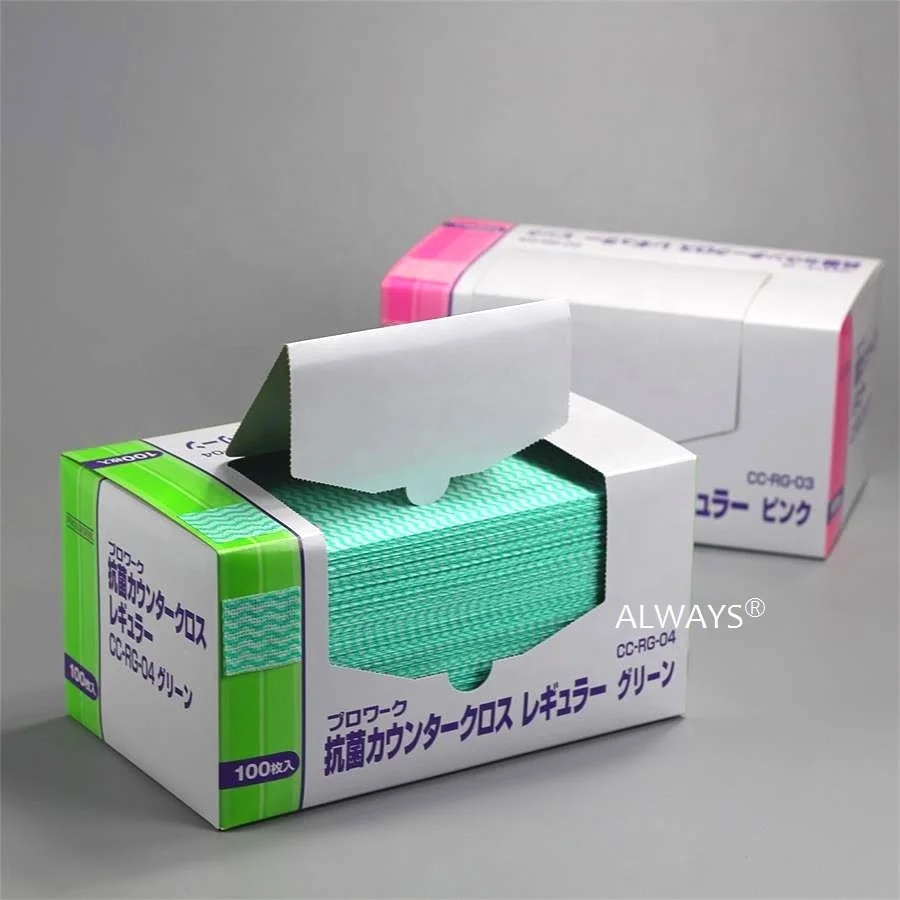 Manufacturer in China 1/4-fold Wave pattern mesh Resists ripping and tearing Spunlace clean cloths