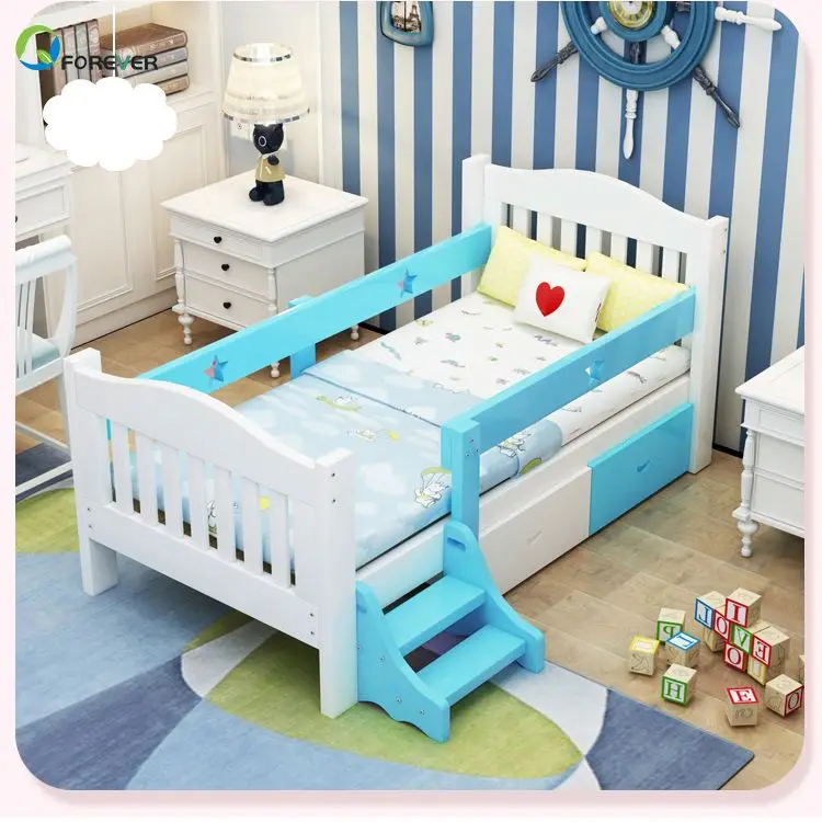 AILICHEN Princess Lit Enfant Wholesale Wooden Children Beds For Adult /Children  Bed/Cheap Wooden Kids Cot Beds