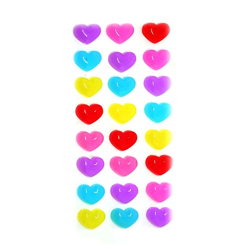 2019 красочные лист оптовая продажа горный хрусталь стикер сердце