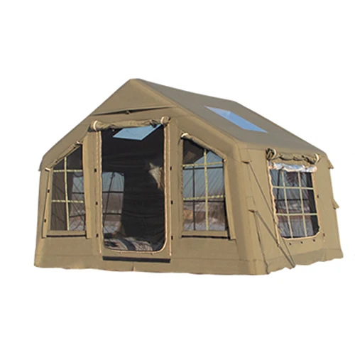XIASHENG 8.8 Green PVC Oxford Inflatable Tent Luxury Waterproof Camping Tent wildland roof top tent