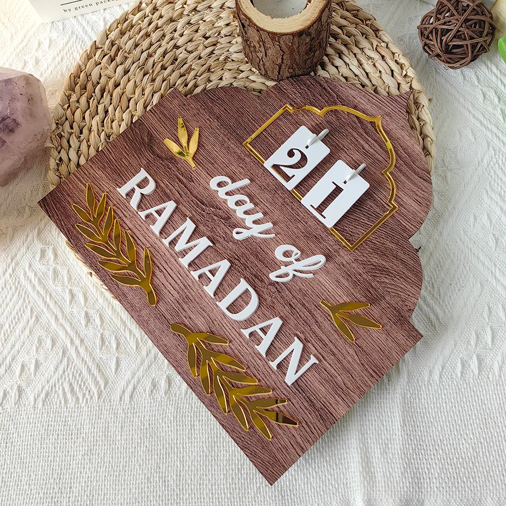 Ramadan Table Decoration Ramadan Signs Ramadan Wooden Acrylic Countdown For Muslim Festive Celebration
