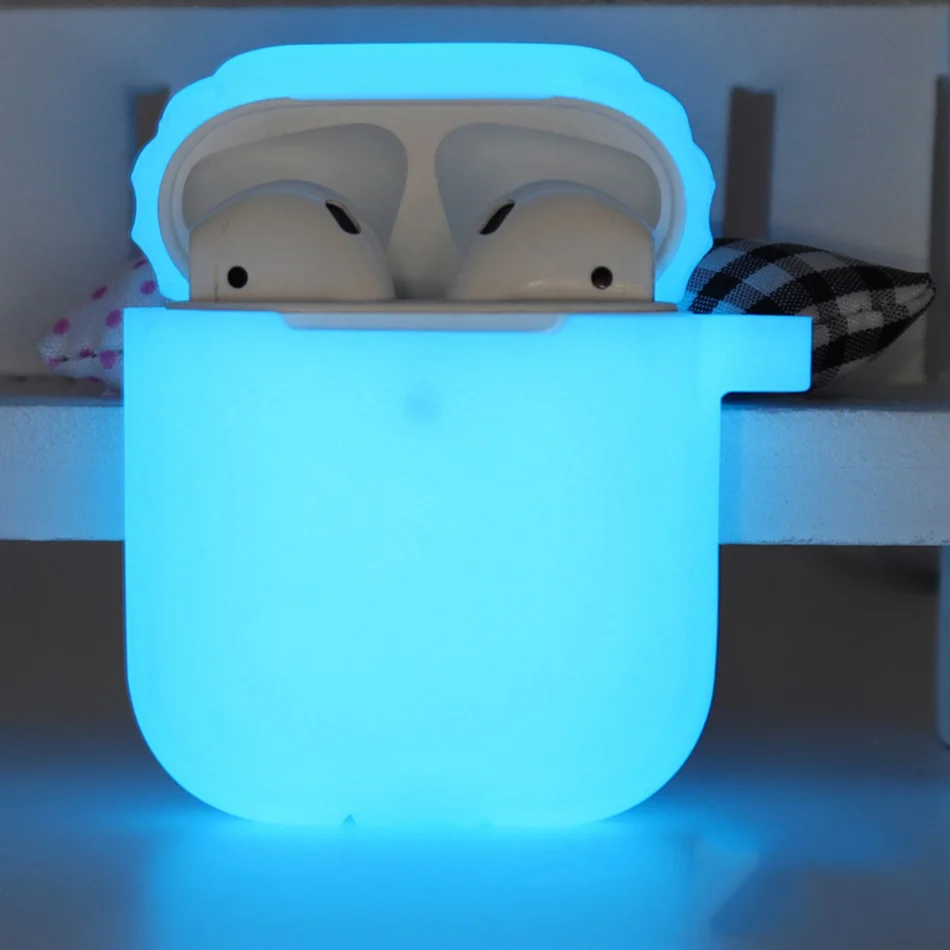 Светящийся светоизлучающий беспроводной защитный чехол для Airpods