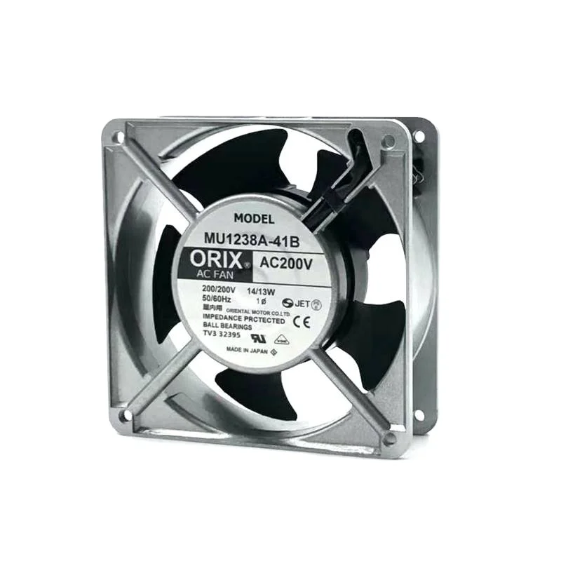 Original Japan Dongfang Ac200v 14/13w Ec Ac 120*120*38mm 12cm 12038 Big Air Volume Double Ball Bearing Mu1238a-41b Cooling Fan