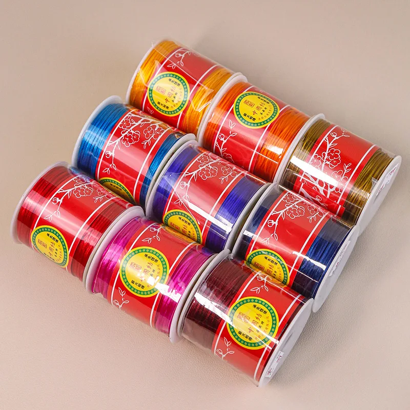 Nylon thread 100 meters 0.8mm for Bracelets red polyester sewing thread Chinese knot tassel thread