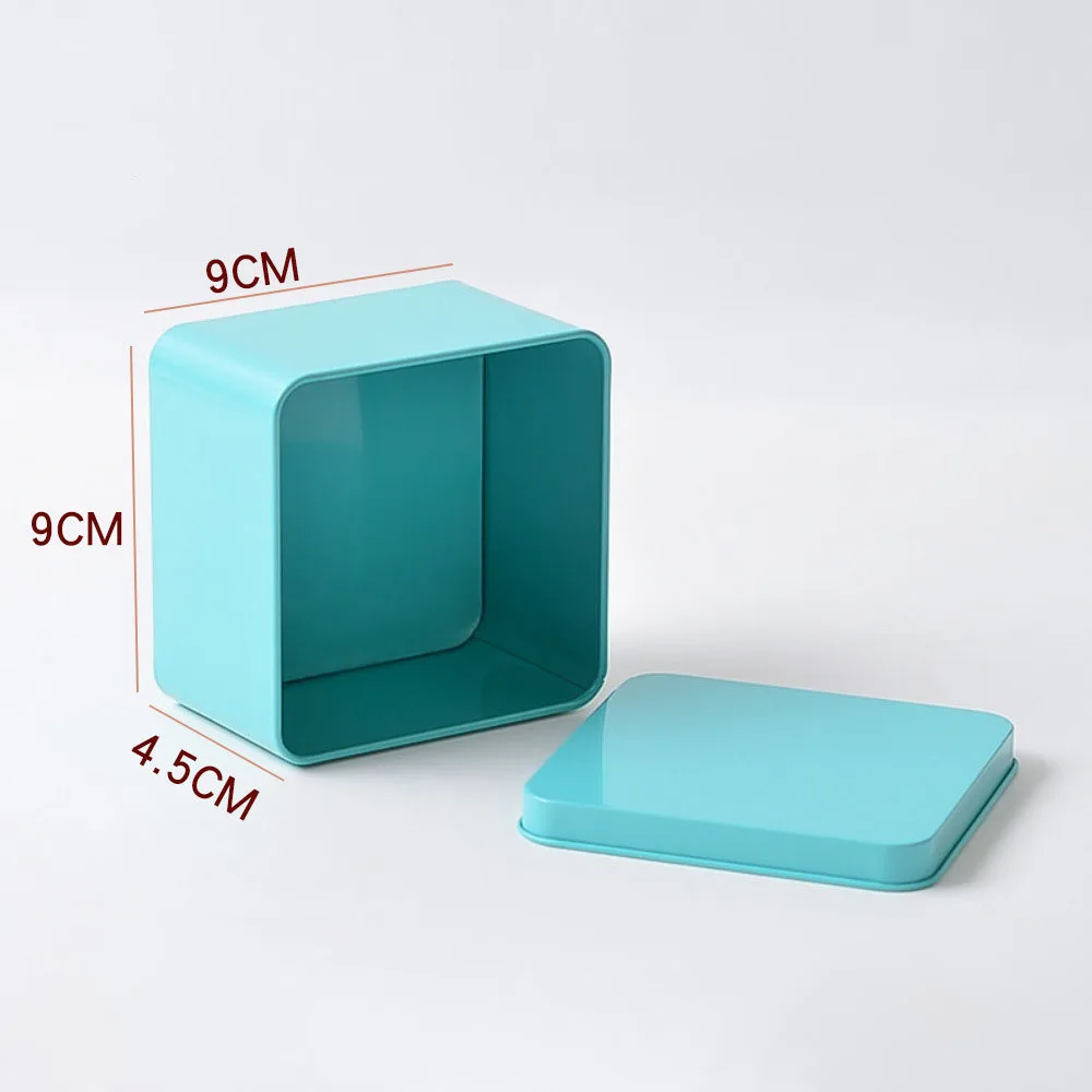 Creative tin square tinplate box gift candy box weight loss candy jewelry packaging tin box