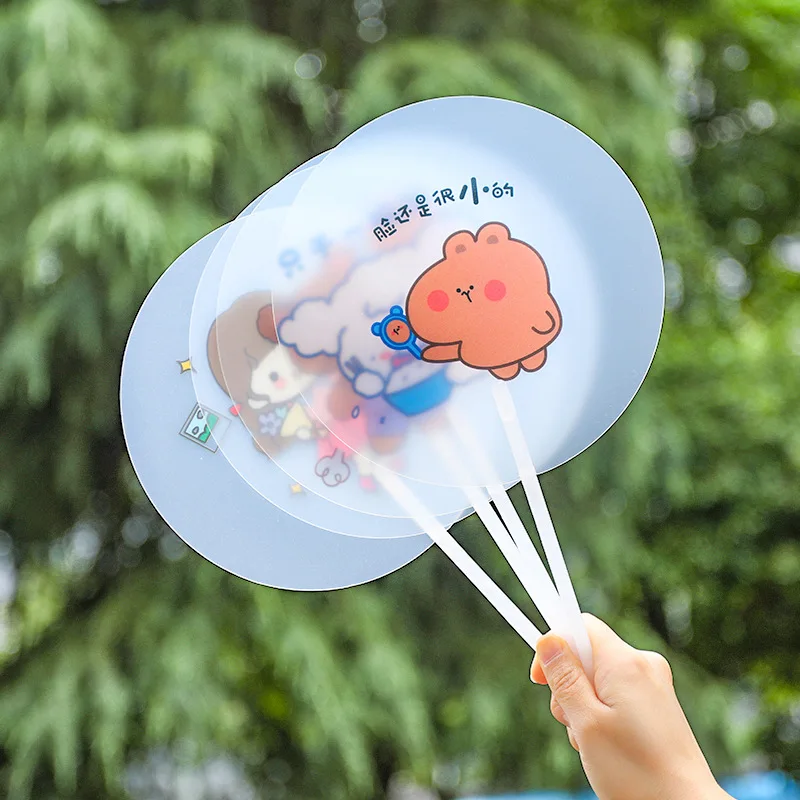 Custom Shape and logo Lenticular 3D Cartoon Concert Pattern Transparent Hand