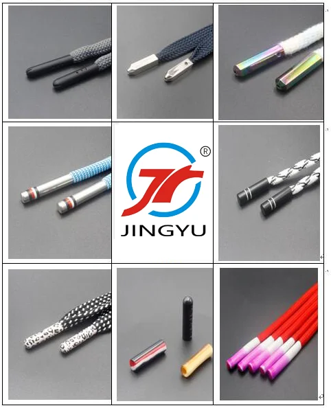 Custom Free Sample Drawstring Bungee Cord Ends Metal Lock Stopper For Swimwear Hoodie Cord Ends