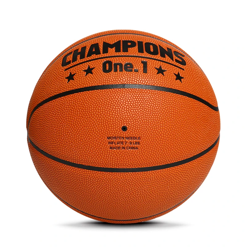 Custom Size 7 6 5 Compsite PU Training Basketball, Tacky Moisture Absorbing Leather Basketball Ball