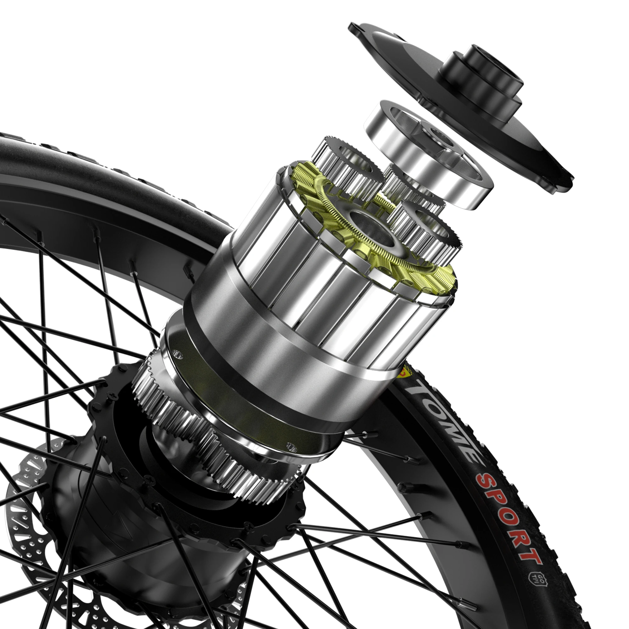 US EU Electric Bike Fat Tire with Suspension Fork 30mph Power by 2000W Motor 7-speed Drivetrain All Terrain eBike for Adults