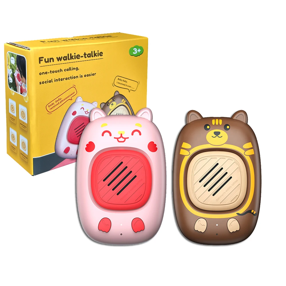 Outdoor Walkie Talkie Game Toy Cute Cartoon Design Electric Comfortable Parent-Child Walkie Talkie For Kids