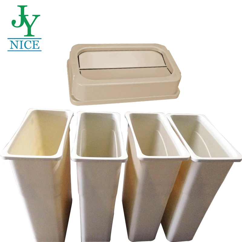 wholesale  plastic garbage bin trash can dustbin dumpsters waste container food rubbish bin recycler waste bin rectangular