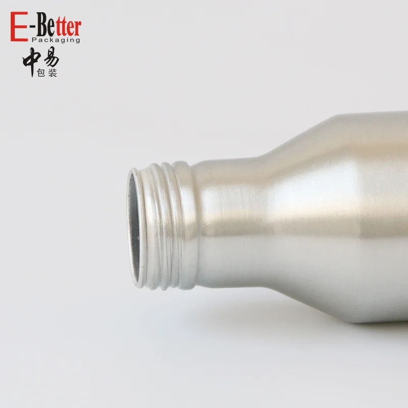 Custom 100ml 300ml 330ml screw top Alcoholic Whiskey Vodka Essence container cans beverage aluminum metal bottles