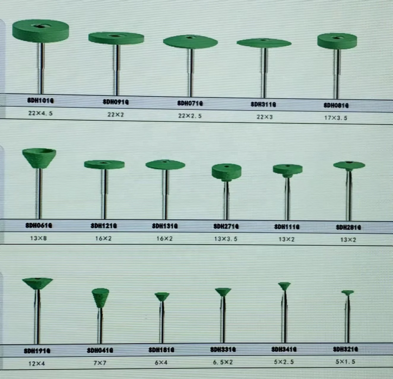 Diamond dental burs teeth grinding drill polish