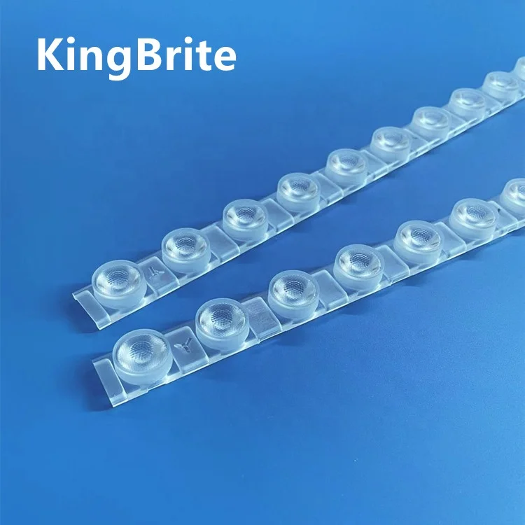 L295mm 12in1 Wall Washer Led Lens Module 15|25|40|20*50 Degree PC/PMMA Slim Linear