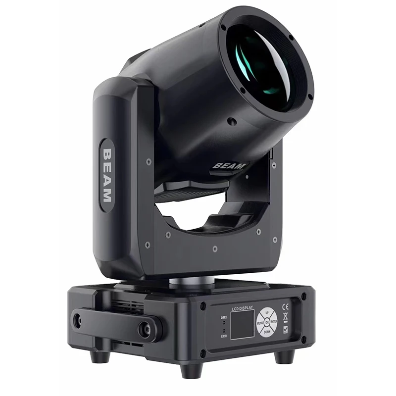 Mingkai Light Weight Mini Stage Light 230W Bulb Heat Resistant Moving Head Beam Light for KTV DJ Club Party Event