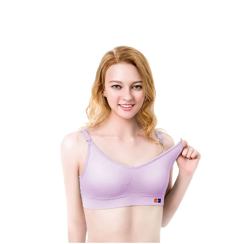 Wireless Seamless Daily Bra Mommy Push Up Wire Underwear Comfortable Maternity Lactation Nursing Bra