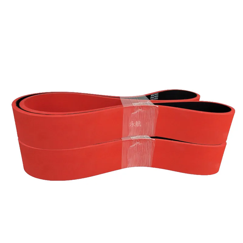 8-мм красный резиновый приводной ремень с резиновым покрытием