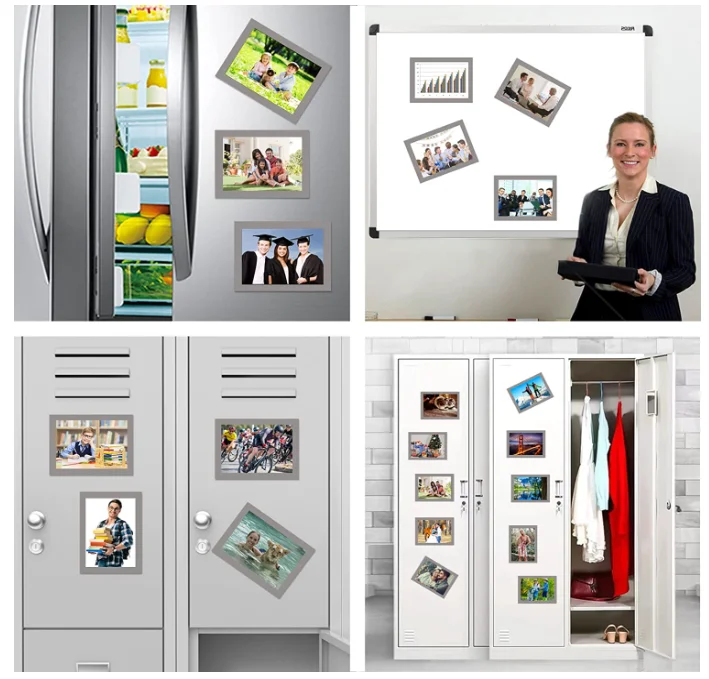 Square Magnet Photo Pocket Magnetic Picture Frame
