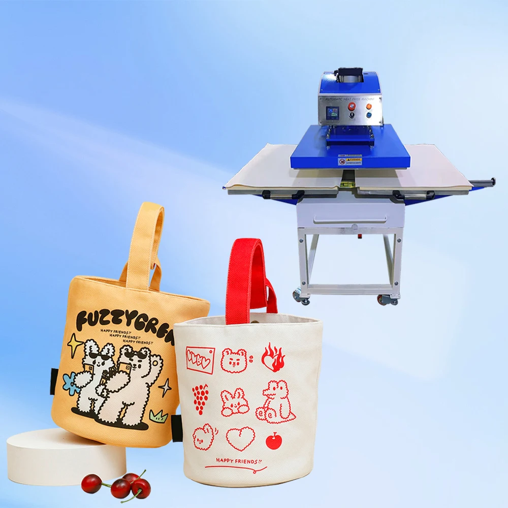 40x60 dual stations heat transfer designs for t shirt automatic heat press machines