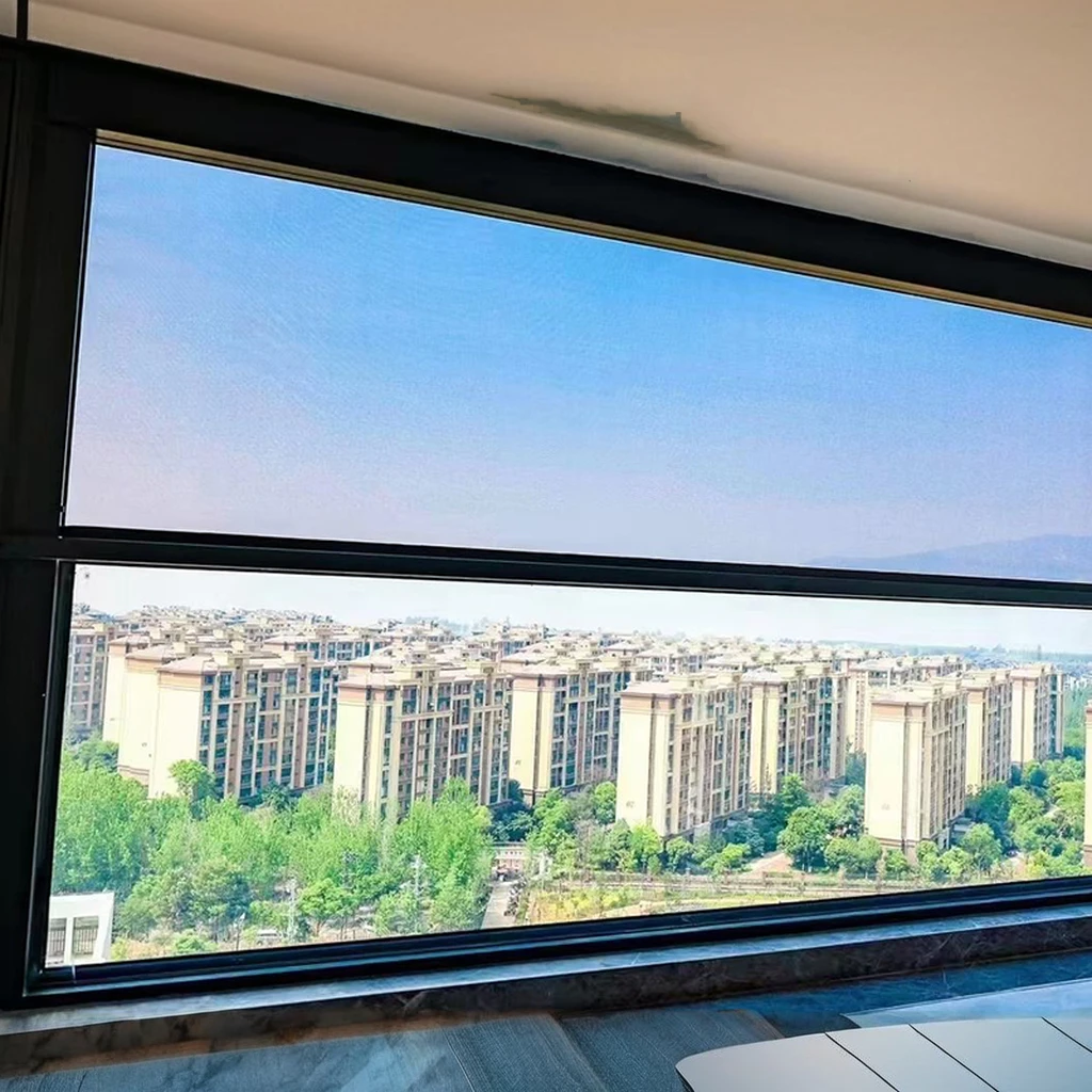 Modern Designed Intelligent Electric Window Factory Customized Aluminum Motorized Door Balcony Screen Automatic Opening Style
