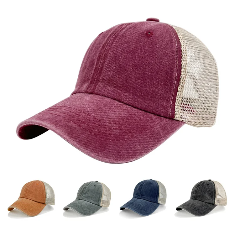 2024 New Arrivals Fashion Embroidery Anime Baseball Cap With Mesh Foam Hat Trucker Cap Custom Logo