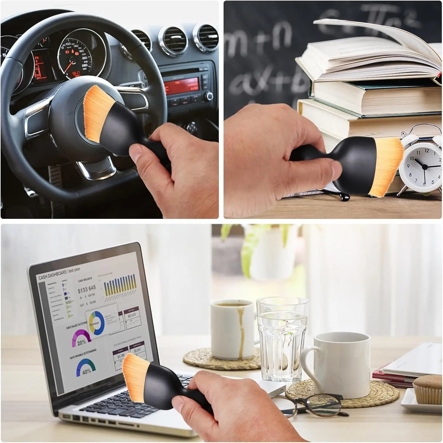 Car Interior Dusting Brushes, Soft Car Detailing Brushes Interior Duster, Auto Interior Car Cleaning Brush Interior