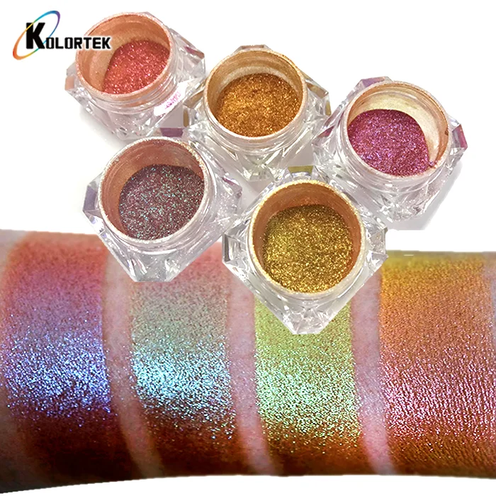 KOLORTEK hot sale chameleon pigment makeup private label loose duochrome eyeshadow