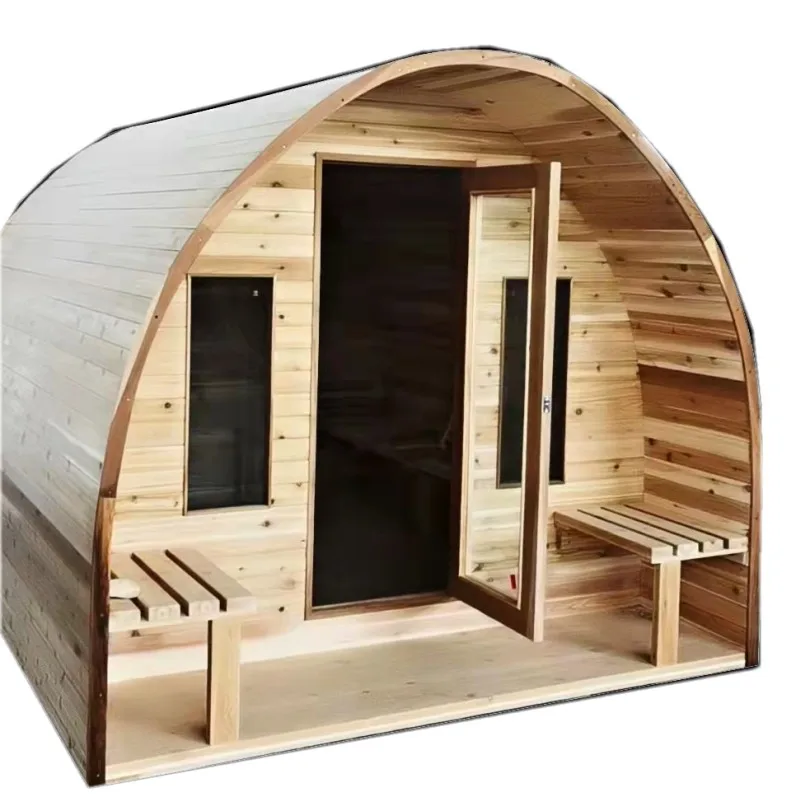 wooden barrel sauna hemlock wood large barrel outdoor sauna luxury canadian cedar traditional steam sauna room