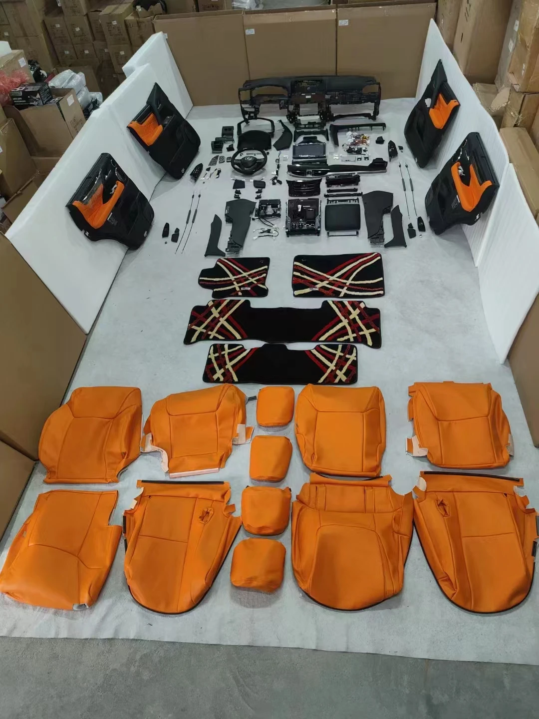 Car interior parts Modified cluster instrument panel Dashboard Console For LEXUS LX570 Interior package 2008-2015 upgrade 2021