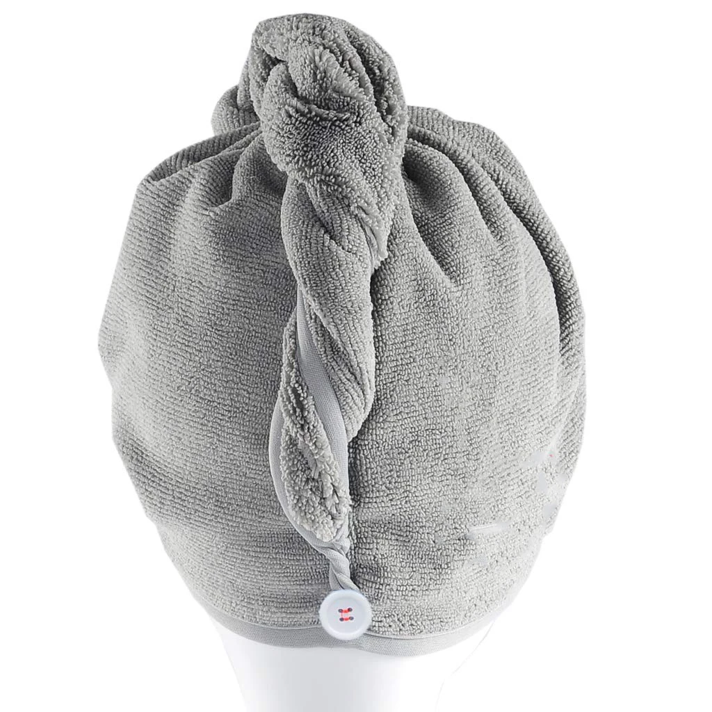 jersey cotton hair drying turban colorful hair towelling turban towel hair wrap reverse towel