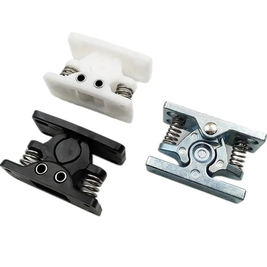Silver Latch Rectangle Snap Hardware Cabinet Closet Furniture Door