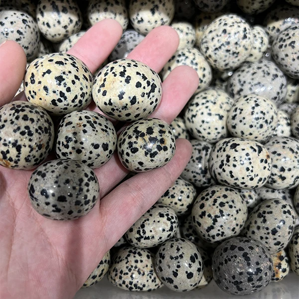 Crystal Stone Polished Healing Tumbled Stone Dalmatian Jasper Crystal Gravel Chips Stone For Decoration