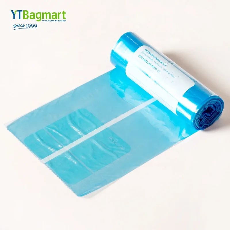 Flat Bags on Roll Hdpe Supermarket Clear Plastic Food Heat Seal Gravure Printing Accept