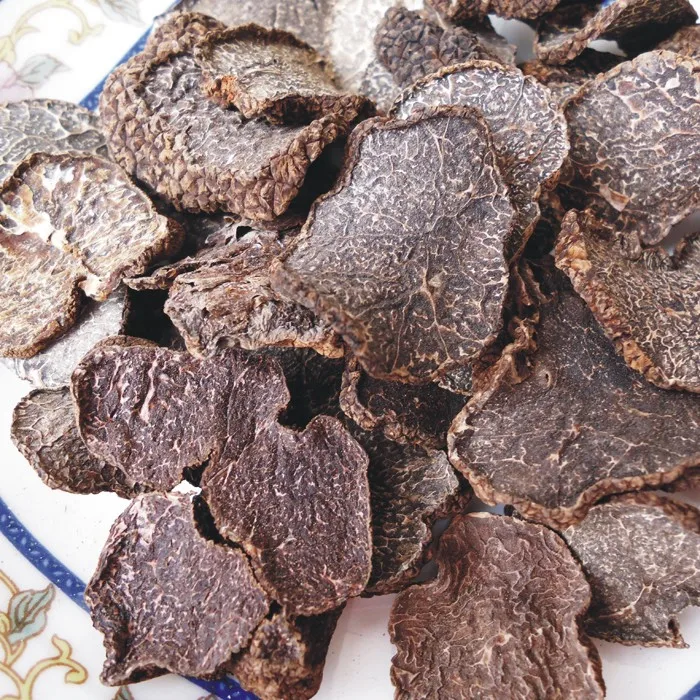 china wild truffle mushroom detan export Dried Yunnan Truffle Slices wholesale price