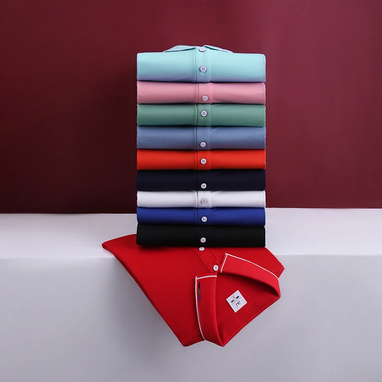 Wholesale Silk Cotton Embroidery Logo Polo Shirts Plain Golf Polo T-shirts Custom Polo