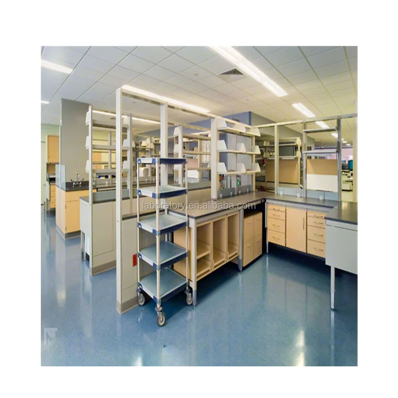 Heavy Duty Metal Lab Furniture Workbench With Professional Design For Hospital