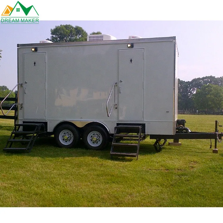 Jiepolly Китай поставляет горячие продажи мобильный VIP открытый портативный мобильный туалет прицеп оцинкованный стальной трейлер