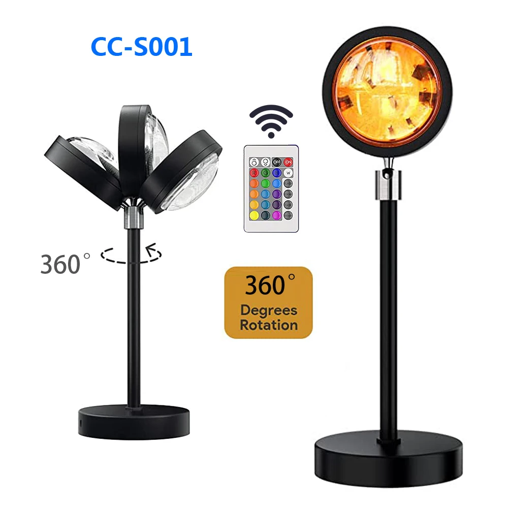 Sunset Projection Lamp Color Change Aluminum Alloy Projector Smart App Rainbow Lamp LED  Light Halo Lamp