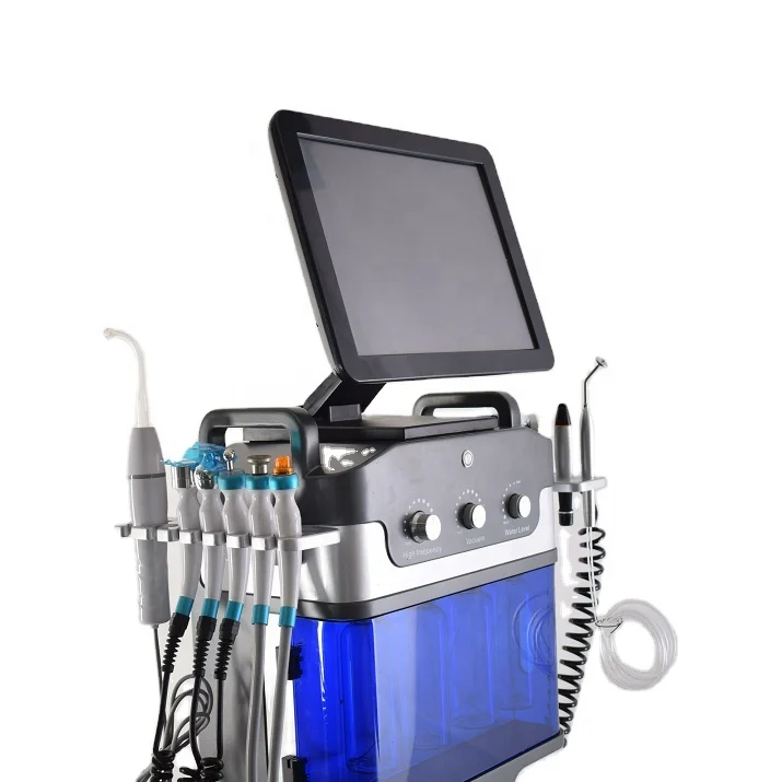 SPA39     9 in 1 Hydrogen Oxygen Small Bubbles Face Cleaning Beauty Machine  Hydro Dermabrasion Machine