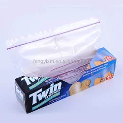 high quality  Custom Logo Zipper Sealed Bag Packaging Reusable No Leakage fresh vegetable zip lock bag