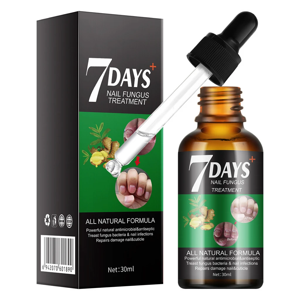 2024 New Arrival 7 Days Nail Fungus Treatment Serum Repairs Damage Nail & cuticle Skin Care Products 30ml Nail Serum