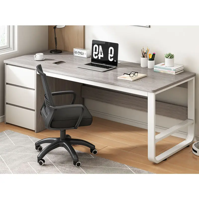 Modern Custom Steel Wood Wooden Style Staff Study Computer Office Desk