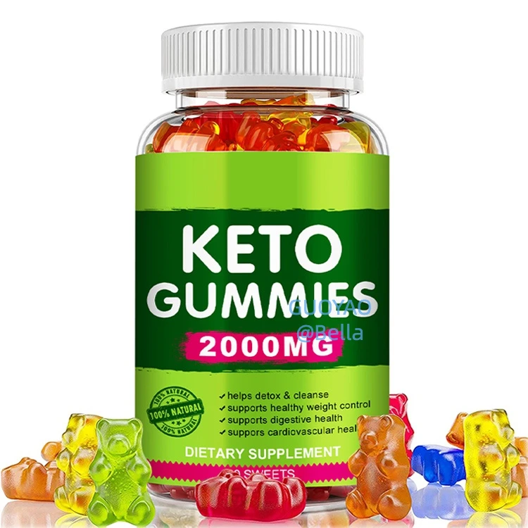 60pcs Private Label Keto Apple Cider Keto Gummies Gummy Bears With Collagen Vitamin Weight Loss Gummies