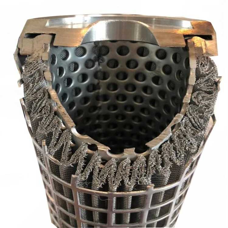 Hot Sell Stainless Steel 316 Filter Cartridge Element 10 Micron Stainless steel Pleated Filter Tube