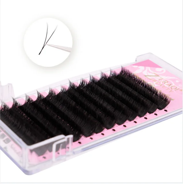 GODISS V-shaped Strip Lashes 3d Private Label Mink Eyelashes Easy Fan Eyelash Extentions Kit