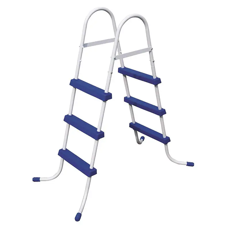 Outdoor Swimming Step Pool Slide Ladders Folding 304 Steel 3 Step Ladders Easy Store Step for Above-ground and In-ground Piscina