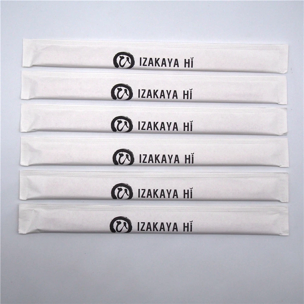 Sushi Japanese Chopsticks Custom Disposable Chopstick Sleeve Paper Wrap Bag chop sticks