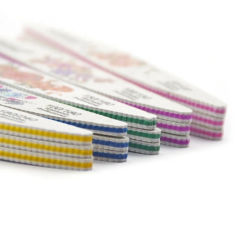 Washable Korea Japanese Quality Professional Custom Private Special 2- sided Emery Board Sanding Nail Files