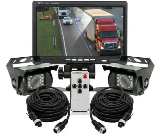 
iPoster hot-selling DIGITAL REAR VIEW BACKUP REVERSE SYSTEM SAFETY FOR TRUCK TRACTOR RV camera+ 7 inch Monitor 